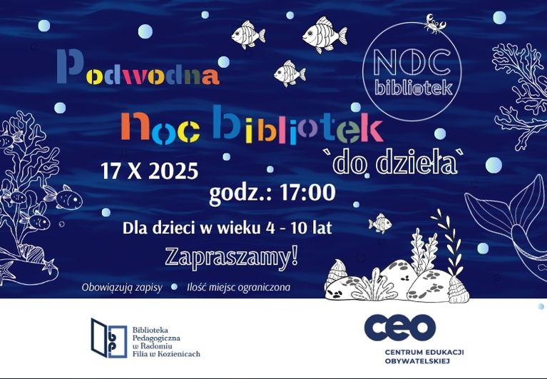 Noc Bibliotek 2025 - Zapraszamy!